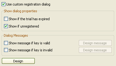 Registration Dialog